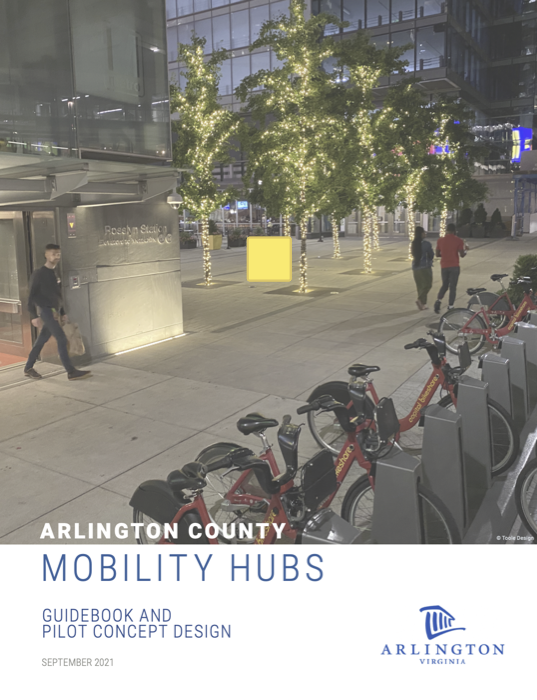 Image of the Arlington Mobility Hub Guidebook Cover